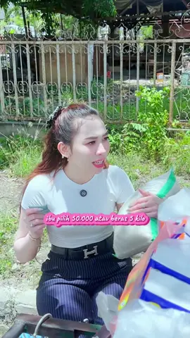 Kaliah yim pilih 50k  atau beras ?