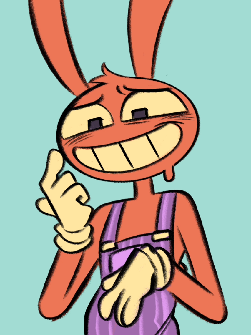 people wanted more of evul funntbunny so here you go lol (evil jax is a bit too orange but idk im not gonna fix it lol) #funnybunny #theamazingdigitalcircus  #eviljax #evilpomni 