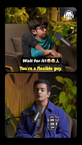 Mini Yoga Master in Action 🧘‍♂️ AgniV showed off his flexibility on the podcast, and we could barely keep up! #Yoga #KidsOnTikTok #TRS #TheRanveerShow #RanveerAllahbadia #BeerBiceps #PodcastClips