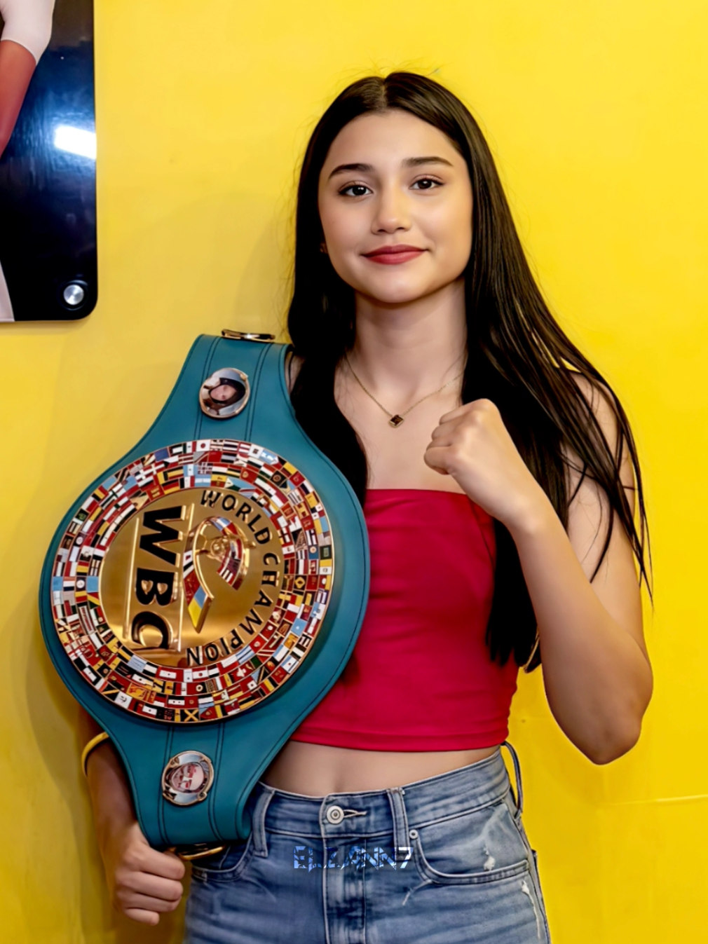 cantik cantik begini bermerek WBC😋#camilazamorano #foryoupage #boxing🥊 #boxing #boxingtraining 