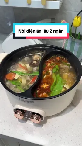 Nồi điện ăn lẩu 2 ngăn đa năng #noilaudien #noilaudiendanang #noilau2ngan #thao2mai 