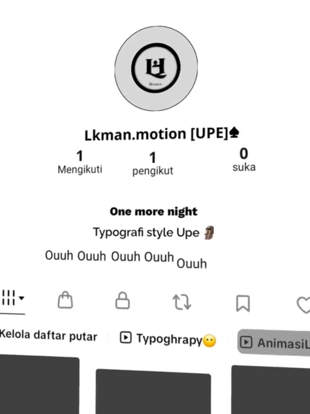 itung² belajar kurfa wkkw, typoghrap (one more night) #typography #fylppppppppppppp #aligntmotion_edit #onemorenight #masukberanda 