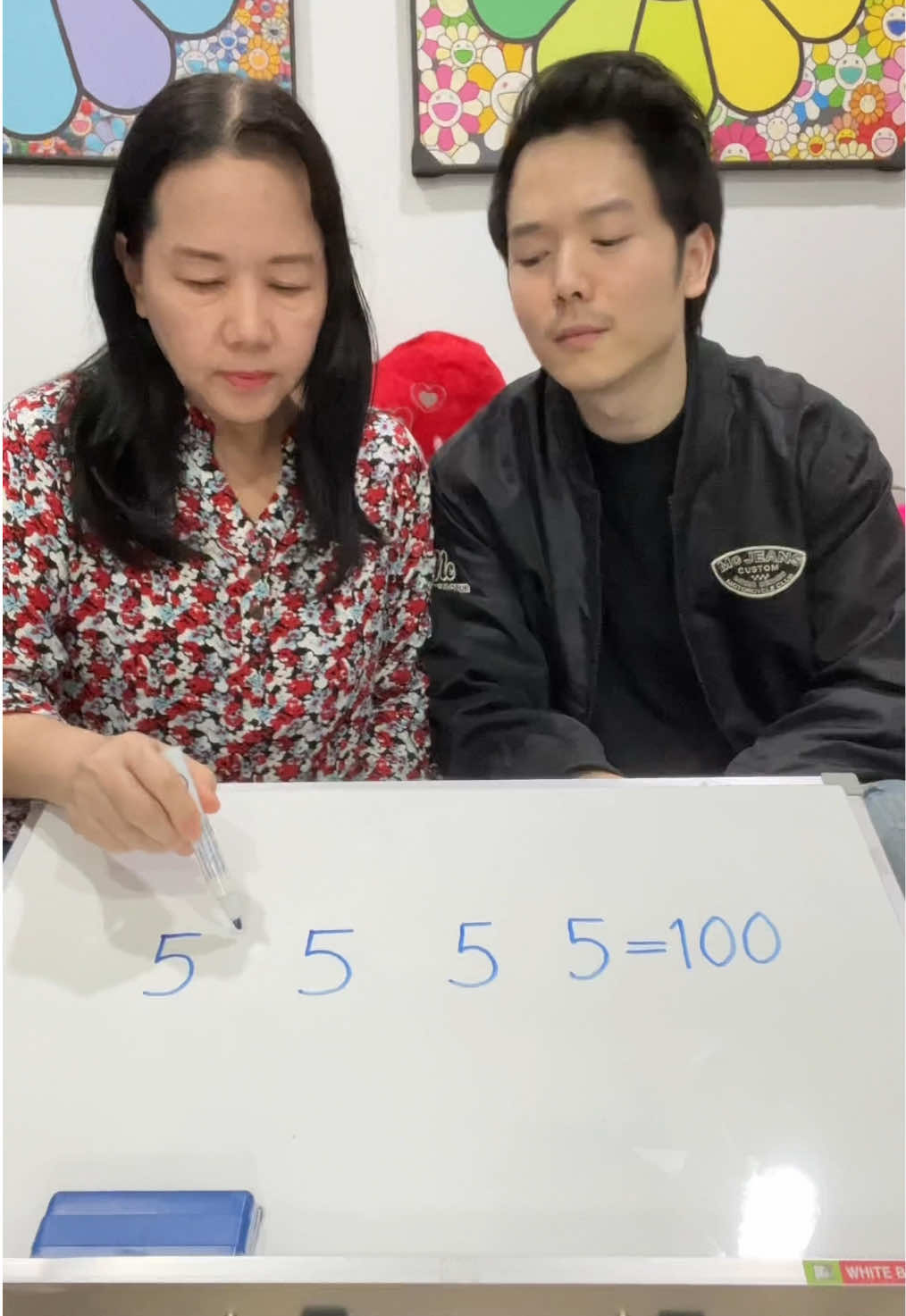 มี 5 สี่ตัวทำให้เท่ากับ 100? #อ้ายมาร์ค #มาร์คอ้ายหนี่ #fyp #ติ๊กต๊อก #tiktokthailand 
