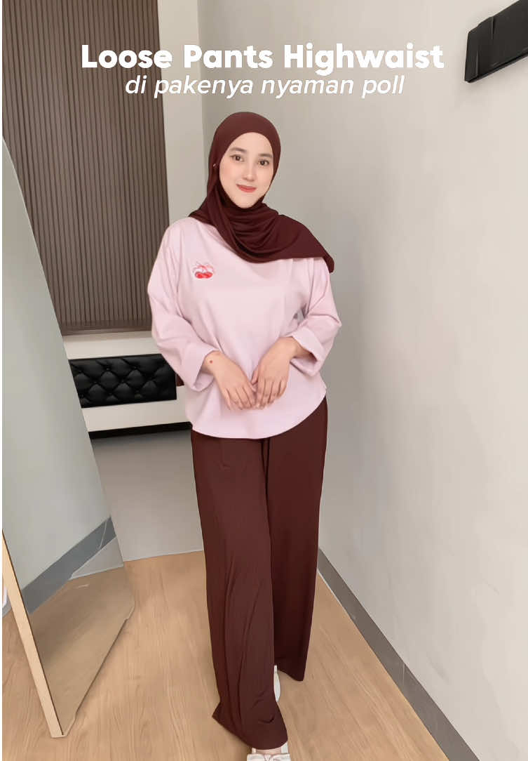Jadi pengen warna lainnya😍 #celana #celanawanita #celanakulot #celanahigwaist 
