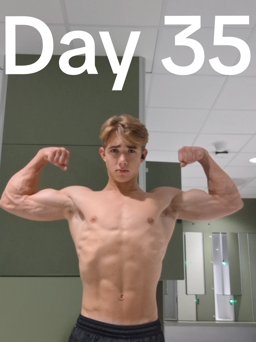 Day 35 of my fitness journey. Going away this weekend so no tiktok😔#Fitness #Pushday #Biceps #fyp #viral 