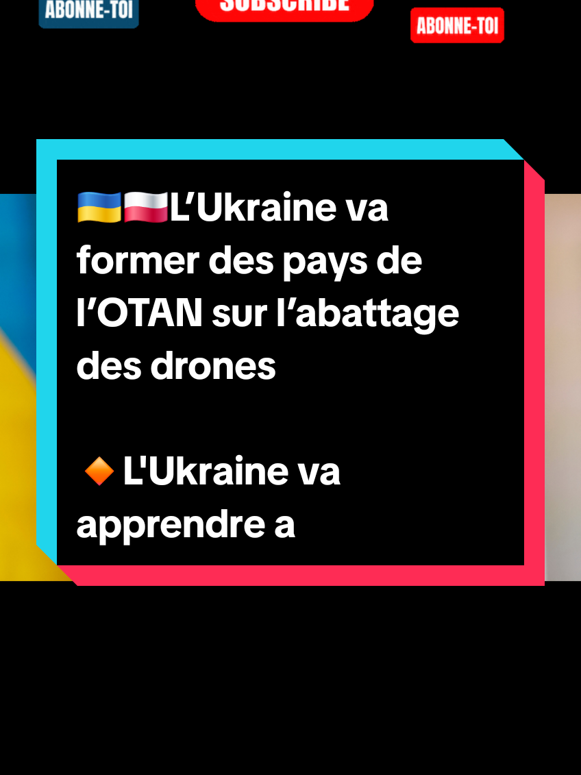 🇺🇦🇵🇱L’Ukraine va former des pays de l’OTAN sur l’abattage des drones 🔸L'Ukraine va apprendre aux Polonais à abattre des drones. Les militaires polonais se rendront en Ukraine pour être formés aux méthodes de destruction des drones  UAV — Reuters.