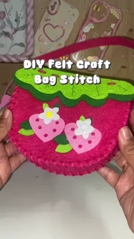 Comel gila felt beg ni. Anak suka sangat #Sewingkitset #sewingkitforkids #diystitchset #feltcraft 