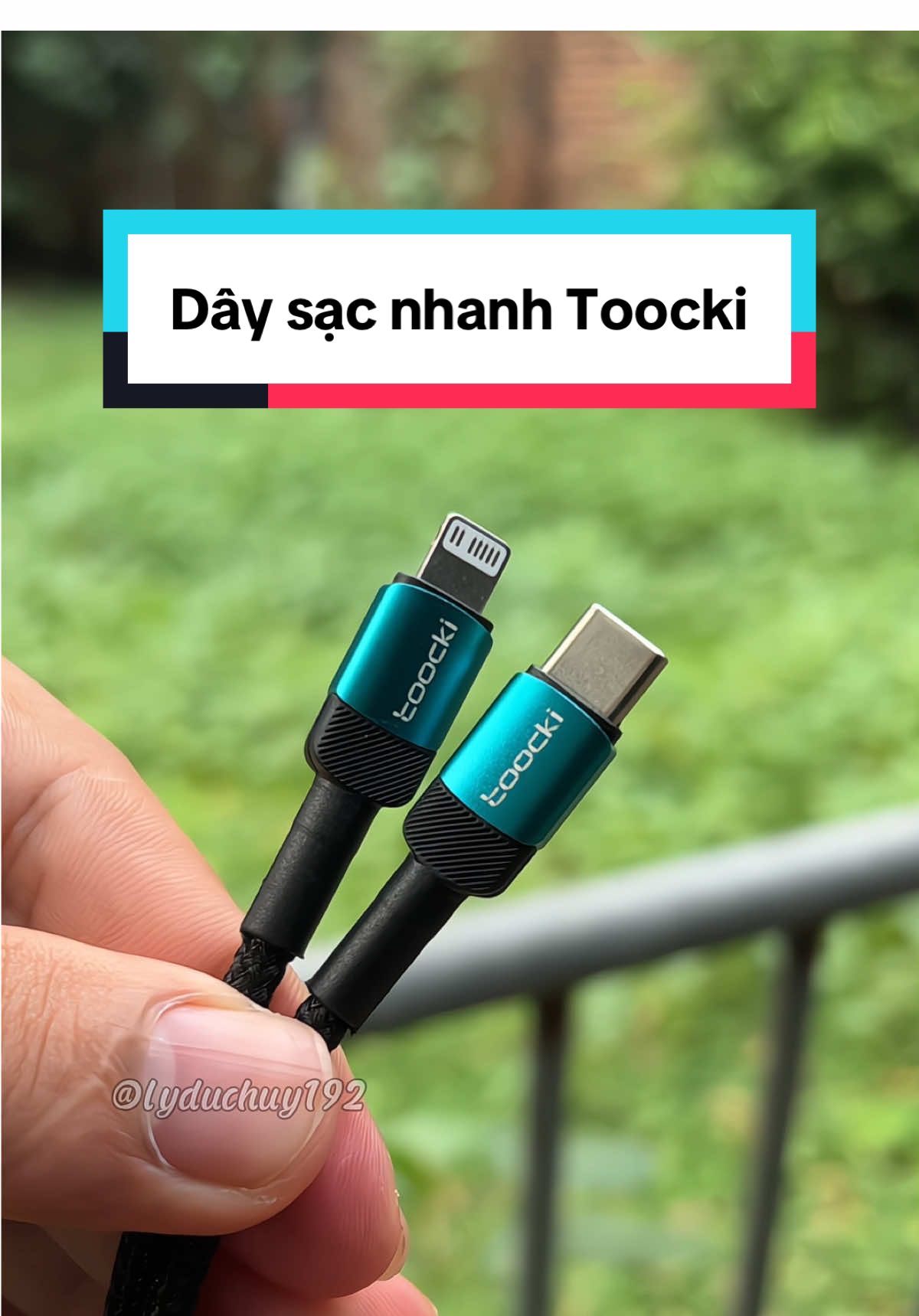 Dây sạc chính hãng toocki #daysacnhanh #toocki #lyduchuy192 #xuhuong 