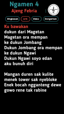 Ngamen 4 - Ajeng Febria #liriklagu #lyrics #viral #fyppppppppppppppppppppppp #fyp 