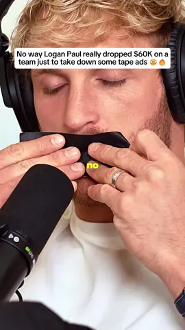 No way Logan Paul really dropped $60k on a team just to take down some tape ads 😳🔥 #podcast #podcastclips #clips #impaulsive #loganpaul @IMPAULSIVE 