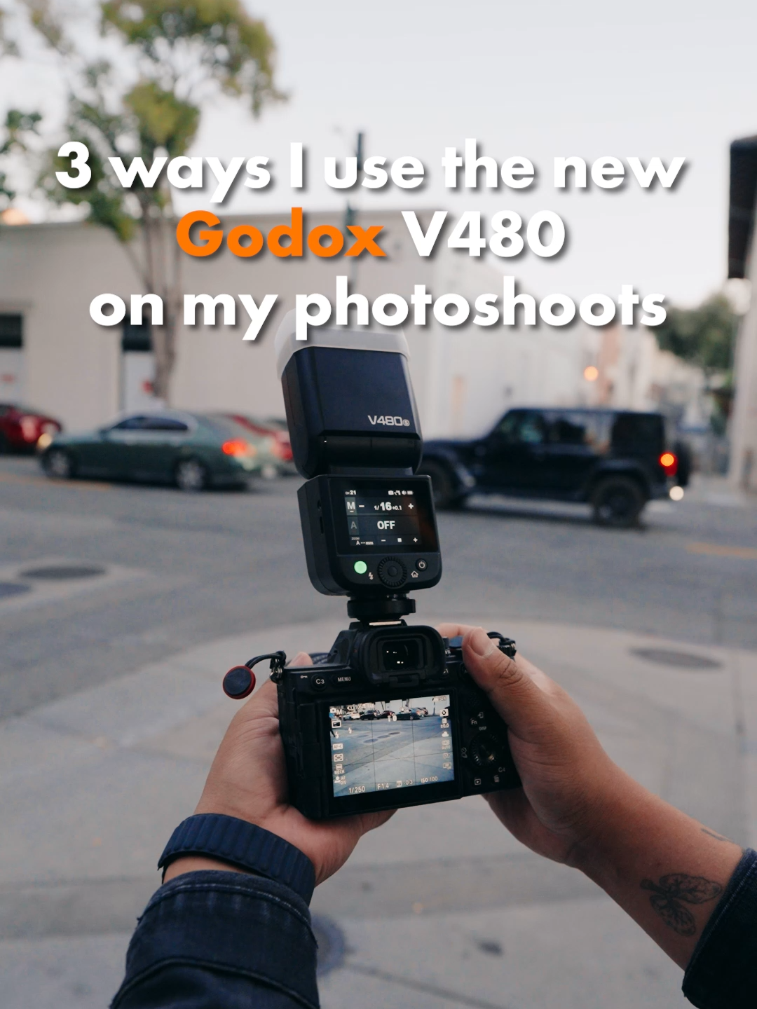 🎬 3 Creative Ways to Use the Godox V480  ✨ @marco.dng takes the Godox V480 on location to show just how versatile this pocket powerhouse can be: 1️⃣ On-camera flash for crisp, direct light — or take it off with the X3 trigger for full control. 2️⃣ Use a slower shutter speed to create dynamic motion with shutter drag effects. 3️⃣ Using the V480 to trigger the iT30 Pro with a red gel for stunning background drama. From dusk to night, the V480 keeps up with your vision — anytime, anywhere. 💥 ⚡ Compact. Creative. Reliable. 🎥 Gear used: Godox V480,  iT30 Pro, X3 Trigger 📸 Photographer: @marco.dng #godox #godoxglobal #v480 #flashphotography #creativelighting #portraitlighting #offcameraflash #strobelight #lightingsetup #photographytips #photogear #cameragear #locationshoot #shutterdrag #photographyreels    #BehindTheScenes