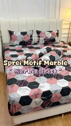 Sprei keren, cocok buat cowok nih motifnya, marbelbrick #spreicowok #spreikeren #spreitinggi30cm #spreimarble #marblebrick 