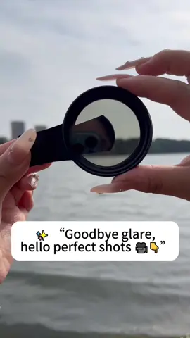 📸🌍 “I turned my phone into a pro cam with this clip-on filter!”#PhonePhotography #SmartphoneLens #CameraAccessories #CPLFilter #NDFilter          