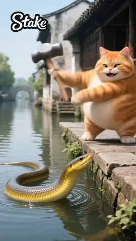 #cartoon #orangecat #cutecat 