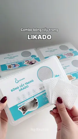 Combo bông tẩy trang Likado 400 miếng dập nổi làm sạch da 🚿 #bongtaytrang #likado #bongtaytranglikado #bongtaytranglikadohop400m #combobongtaytrang 