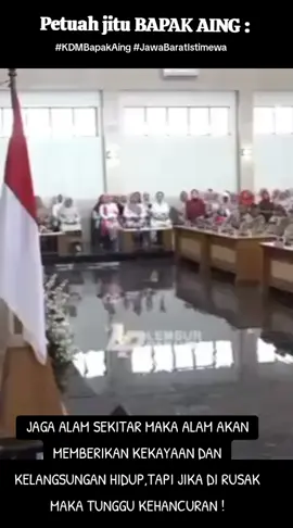 Petuah jitu gubernur Dedi Mulyadi mengingatkan  jangan pernah merusak alam yg sebenarnya dr alam bisa memberikn kelangsungan hidup yg kita cari,namun sebaliknya jika alam di rusak tunggu kehancuran dampak dr kerakusan. #KDMBapakAing #JawaBaratIstimewa 