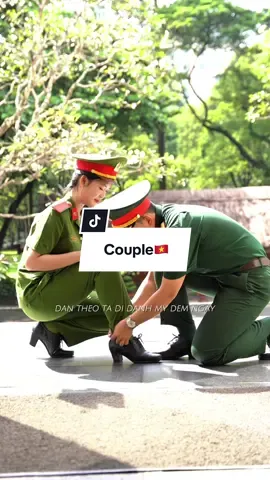 2 màu áo, 2 nhiệm vụ, 1 tình yêu❤️ #couple #dinhdoclap #congannhandan #concept #yeubodoi