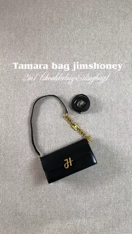 Tamara bag 2in1 warna hitam itu emng ga pernh gagal sih cantik bngt please🖤buruan samaan cek keranjang skrang sblm sold🫶🏻 . . #jimshoney #jimshoneybag #2in1bag #slingbag #shoulderbag 