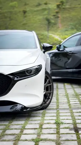 Monochrome Duo. CX-30 : @ferrer germpiroot 😜  #mazda3 #cx30 #fff #carsoftiktok #mazdamalaysia 