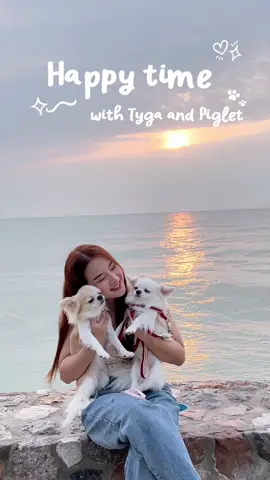 Happy time with Tyga and Piglet #CloserToYou