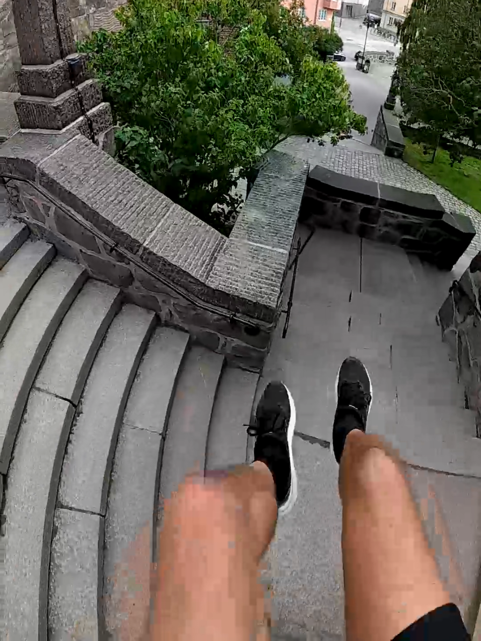 The most inefficient way from point A to point B #parkourpov #parkour #dji #osmoaction5pro @DJI Official 