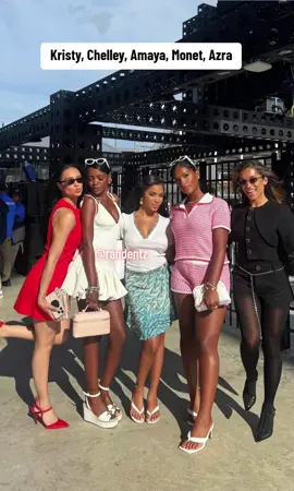 Chelley and Amaya Papaya at toofaced cosmetic event with Monet Azra and Kristy ##chelleyloveisland ##amayapapaya #monet #nyfw 