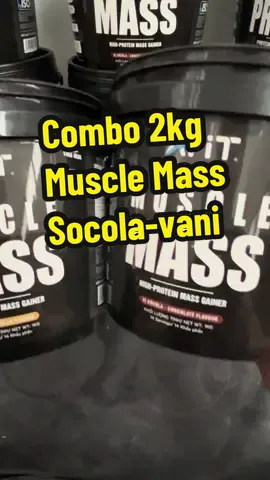 Combo 2 xô 2kg Muscle Mass kèm bình lắc #afit #Fitness #gym #protein #mass 