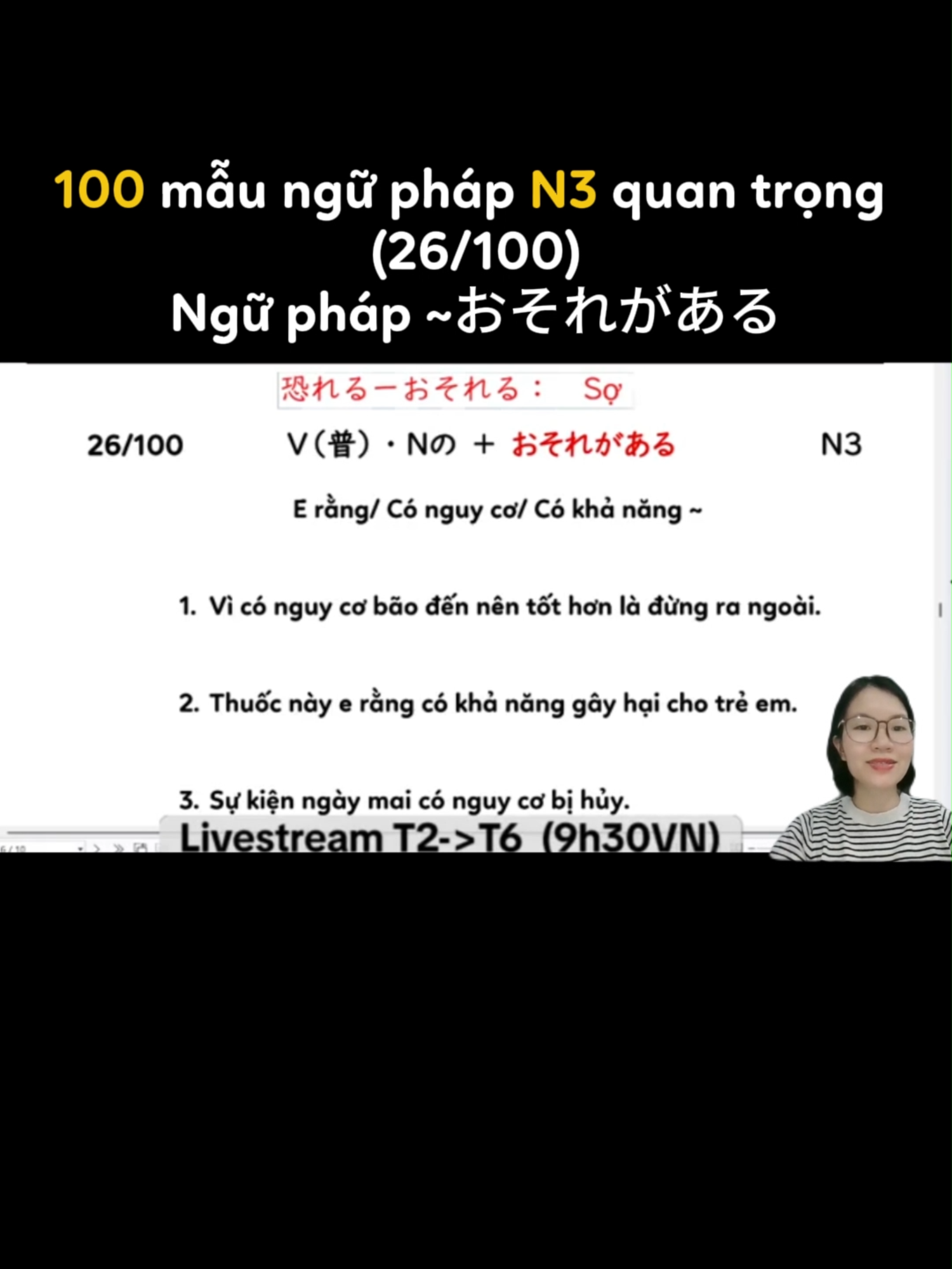 Tổng ôn 100 ngữ pháp N3 quan trọng, ai muốn thi đỗ JLPT N3 tháng 12/2025 nhất định không được bỏ qua video này #japanese #japaneselearning #LearnOnTikTok #rikinihongo