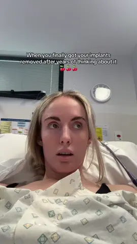 this was filmed right after waking up 🥴 #postsurgery #implantremoval 