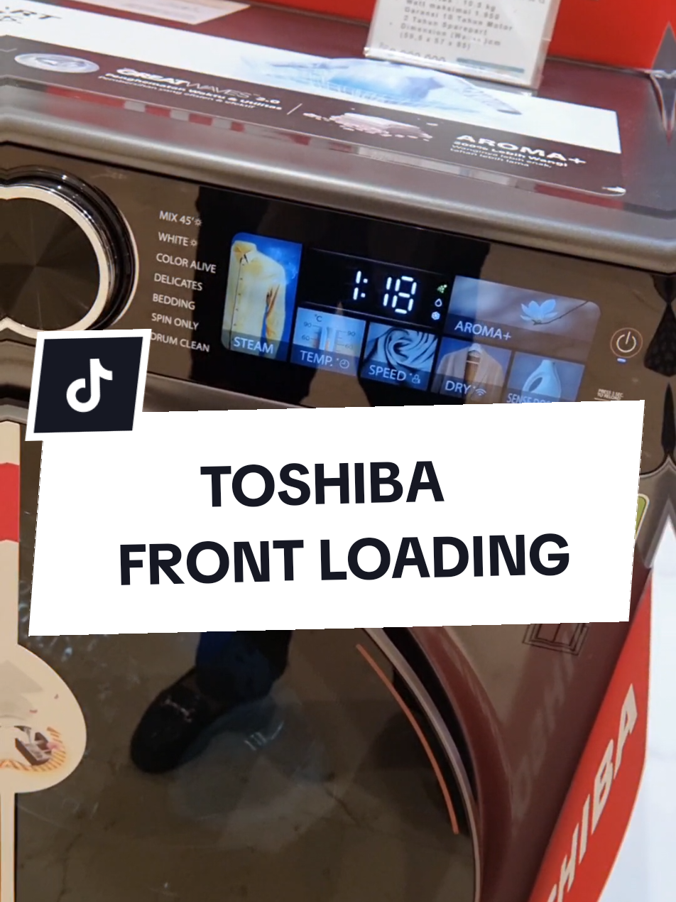 Cuci baju jadi terasa menyenangkan dan effortless karena Front Load Washing Machine T25 dari Toshiba ✨️ #TOSHIBA #washingmachine #mesincuci #ToshibaIndonesia #shmartelectronicmedan 