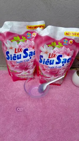 Combo 2 túi nước giặt LIX hương hoa Anh đào,trắng sạch tinh tươm,chất geo sánh kẹo,đậm đặc#nuocgiat #nuocgiatxa #nuocgiatlix #xuhuong #videoviral 