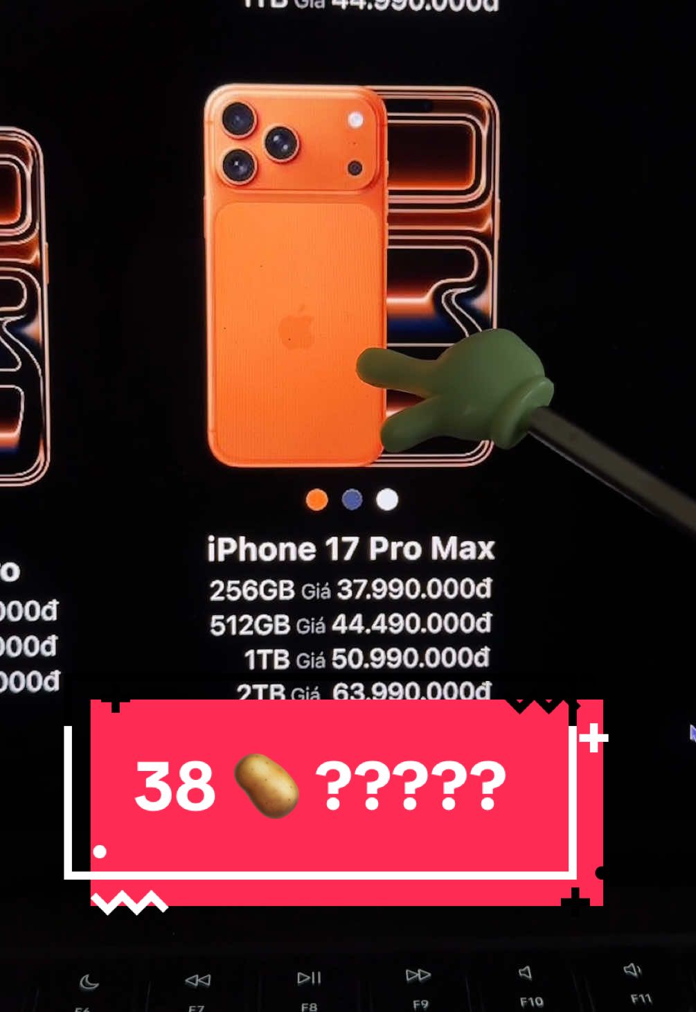 38 triệu cho 1 con iPhone 17 Pro Max hả? Có gì sai sai không ta 🤔 #changtraibantao #fyp 
