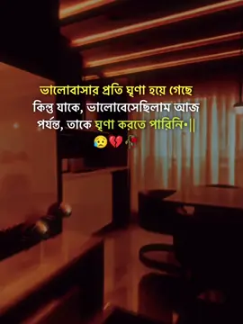 ভালোবাসার প্রতি ঘৃণা হয়ে গেছে কিন্তু যাকে, ভালোবেসেছিলাম আজ পর্যন্ত, তাকে ঘৃণা করতে পারিনি•||😥💔🥀#stutas #foryourpage #stutes_video #unfrezzmyaccount #bangladeshtiktok 