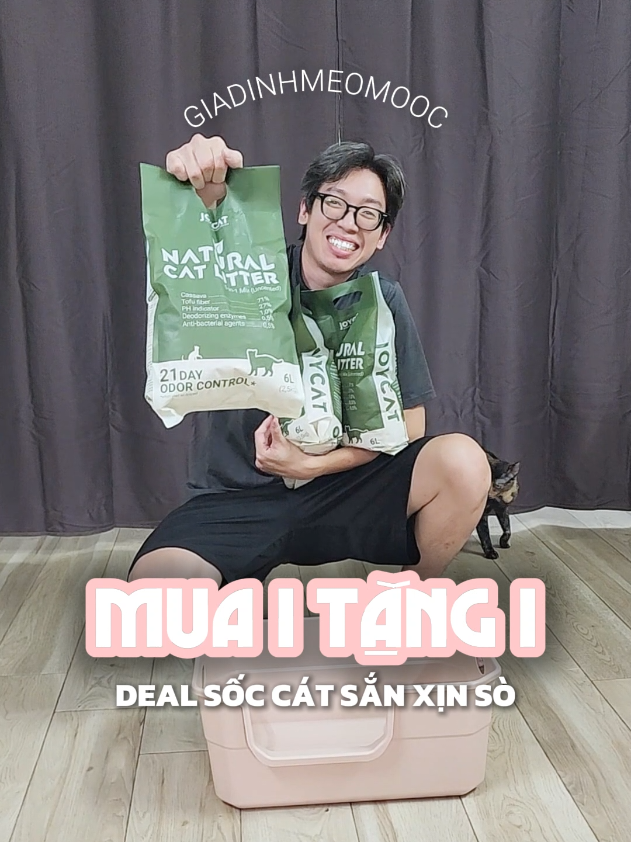 Lại có deal cát sắn thế hệ mới mua 1 tặng 1 xanh chín siêu hời cho các sen đây #giadinhmeomooc #mèo #catvesinhchomeo #catsoftiktok #nuoimeo 