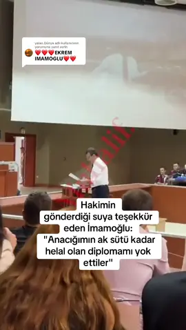 @yalan.Dünya adlı kullanıcıya yanıt veriliyor 