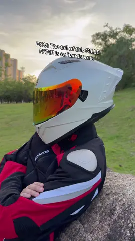 The tail of this GILLE FF012 is so handsome.🤩🤩🤩#fpy #helmet #motocycle #tiktokshop #gillehelmet 