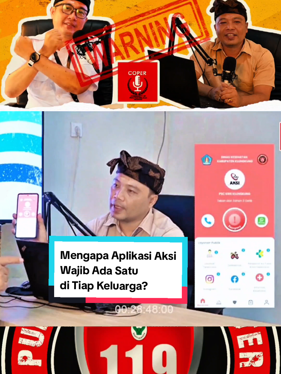 Untuk Masyarakat Klungkung Sebaiknya Ada Minimal Satu Orang di Tiap Keluarga Yang Punya Aplikasi AKSI Ini Agar Lebih Cepat Menghubungi PSC Kris Klungkung Untuk Penanganan Kegawat Daruratan #klungkungmahotama  #aplikasiaksi  #kegawatdaruratan  #penangananbencana  #dinaskesehatanklungkung   