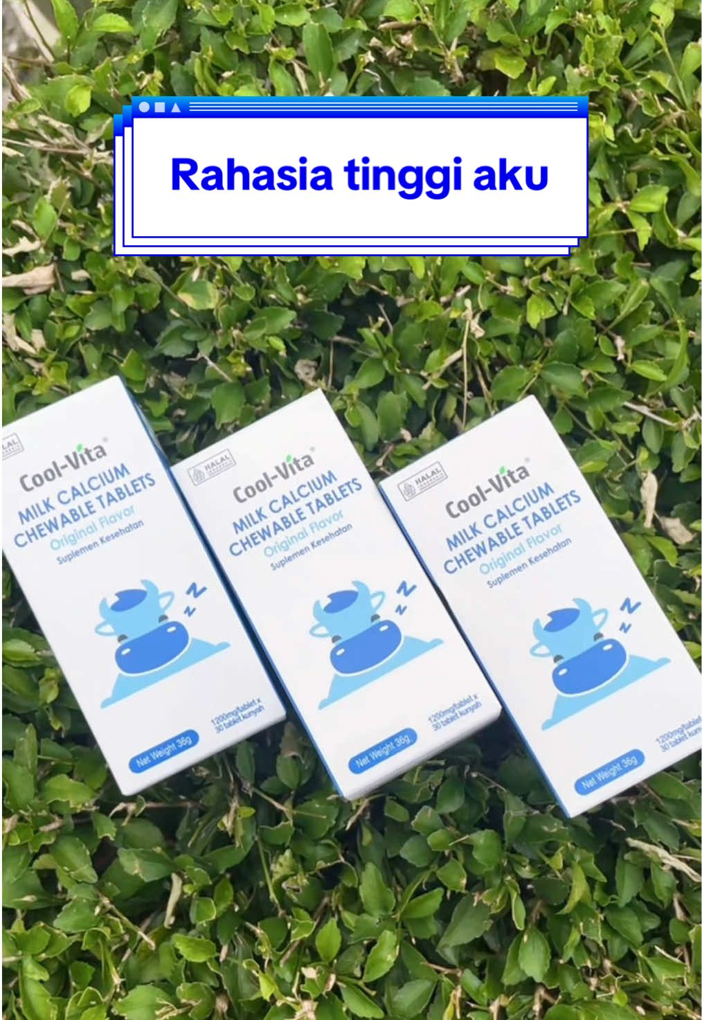 rahasia tinggi aku!!!!😻💫#coolvita #tabletkalsium #caratinggi #susahtinggi 