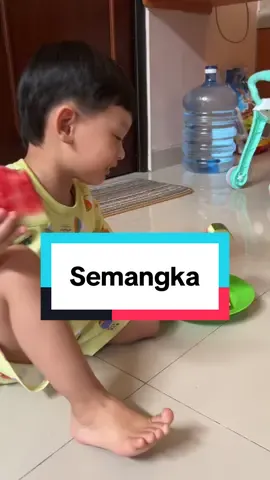 MasyaAllah kalo udah semangkalah katanya 😂 #semangka #bajuanak #velvetjunior 