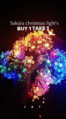 Sakura solar christmas light waterproof! cute ng flowers na christmas light nato!#sakurachristmaslight #solarchristmaslight #christmaslightwaterproof #christmaslightoutdoor #christmaslight 