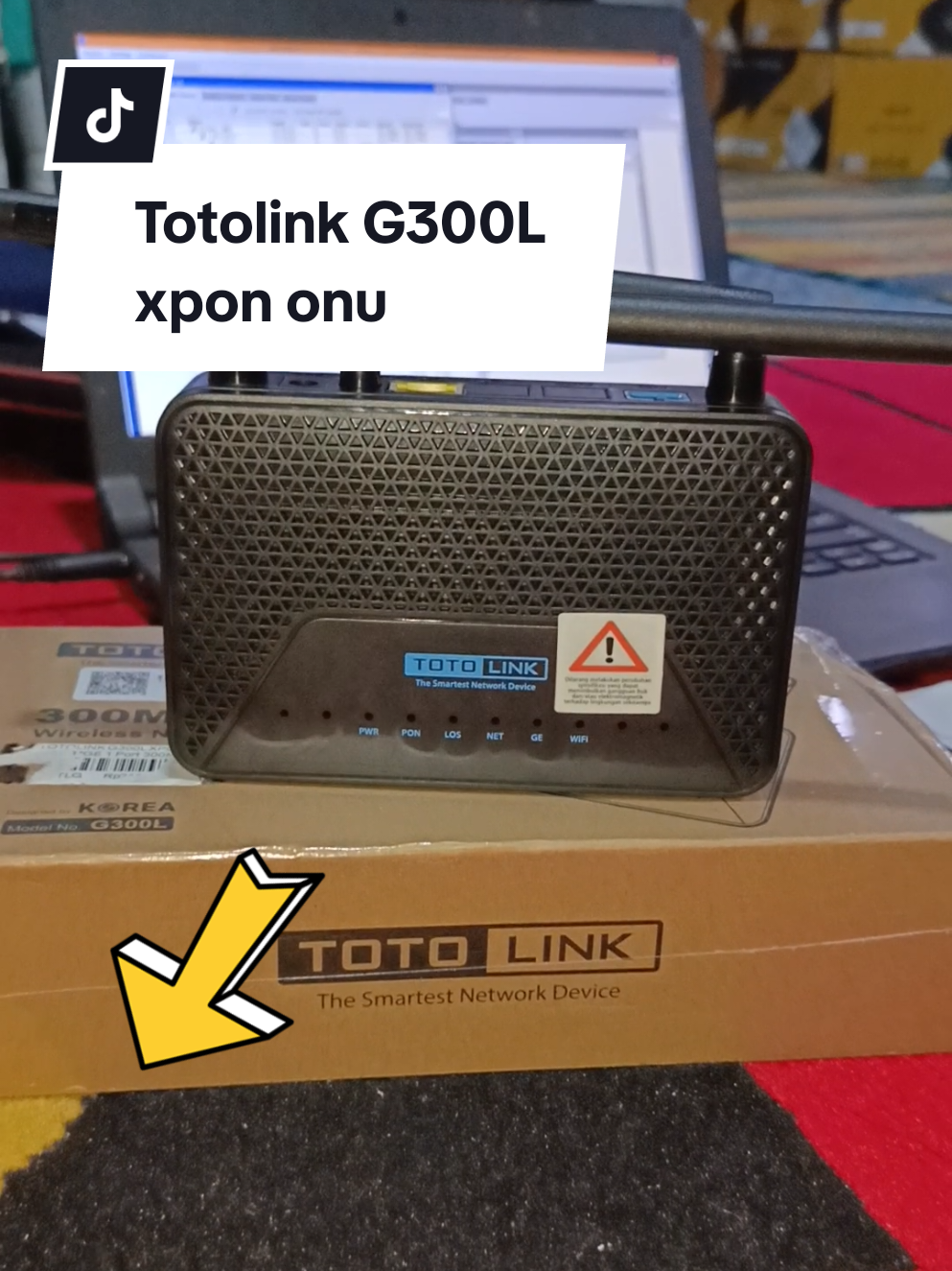 Totolink G300L xpon onu mantap lanjut #onu #modem #router #rtrwnetindonesia 