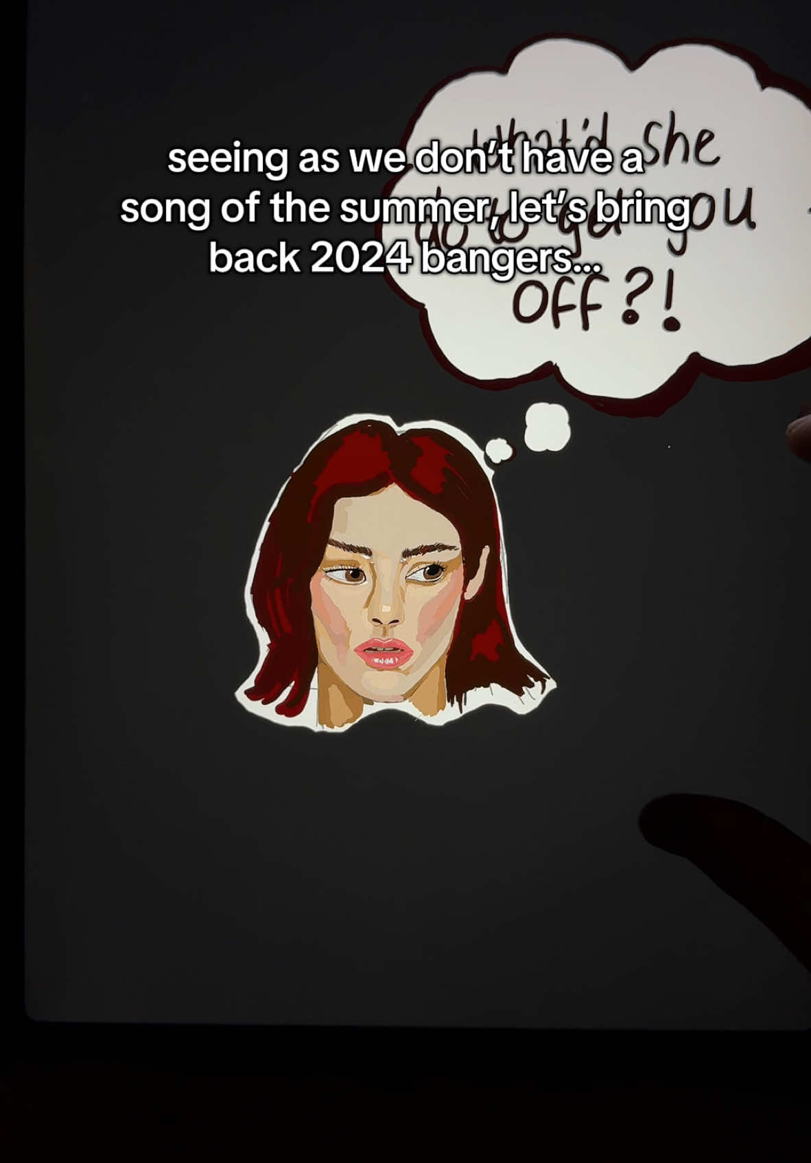 running out of inspiration at this rate 😩🫠 @gracie abrams #arttok #infinitydrawing 