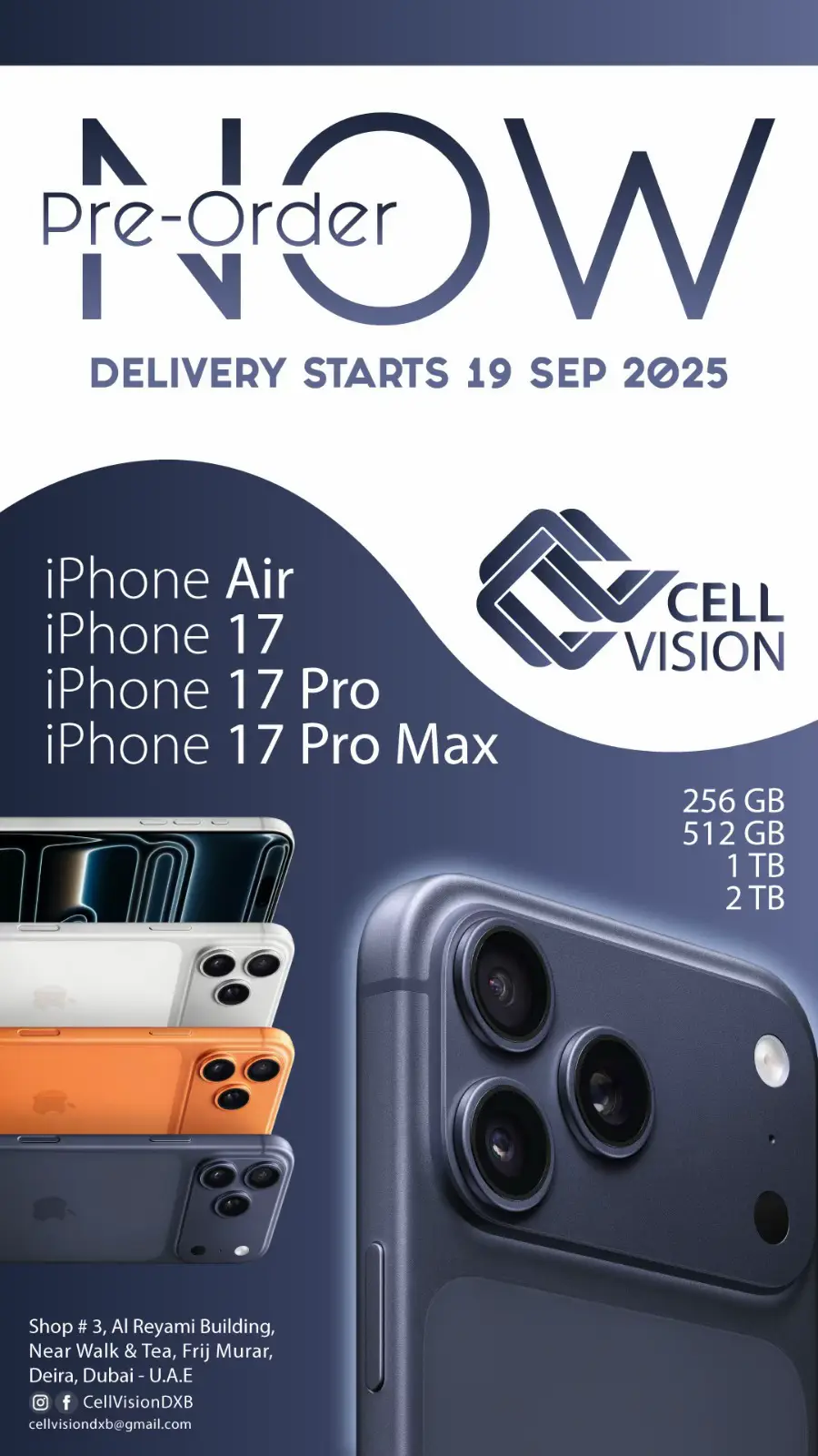 Pre order Now #apple #iphone #17series  Delivery 🚚 start from 19 Sep 2025 #foru #foryou 