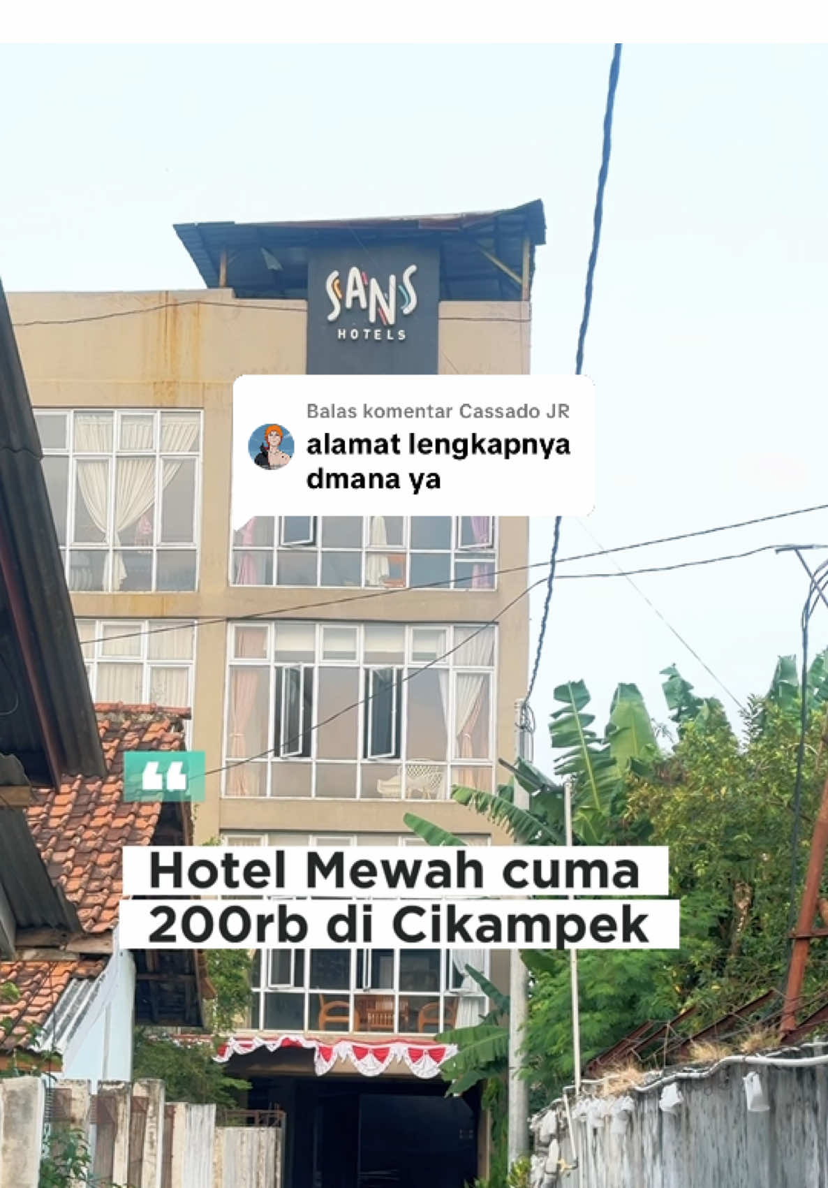 Membalas @Cassado JR ini yaaa jalan menuju Sans Hotel strategis banget kan yuk booking sekarang klik Tag Lokasi 😍 #cikampek #karawang #hotel #rekomendasihotel #tolcikampek 