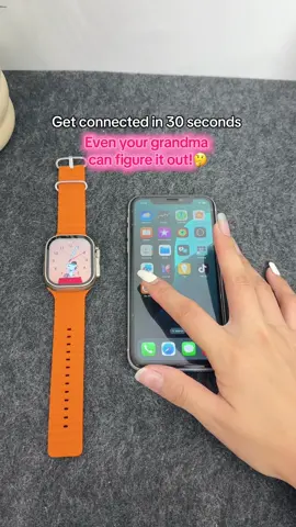 Connect your watch to IOS in just 30 seconds! #watch #goodthing #smartwatch #foryou #Outdoors #sports #fitnesstracker #gift #tiktokshop #boyfriend #couple #backtoschool #girlfriend 