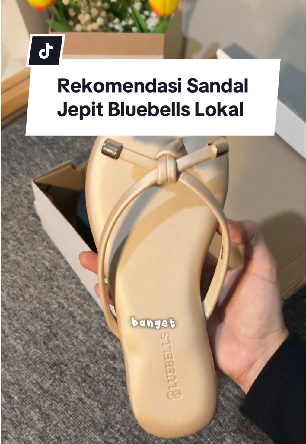 Sandal jepit bluebells emang cantik dan nyaman banget 💕 #promoseruweekend #sandaljepit #sandalwanita #rekomendasisandaljepit #sandalbluebells 