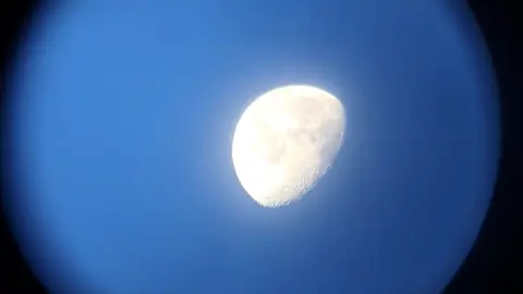 Moon ♡ 12/9/2025  qua kính thiên văn #moon #thienvanhoc #telescope #viral #d70f300 