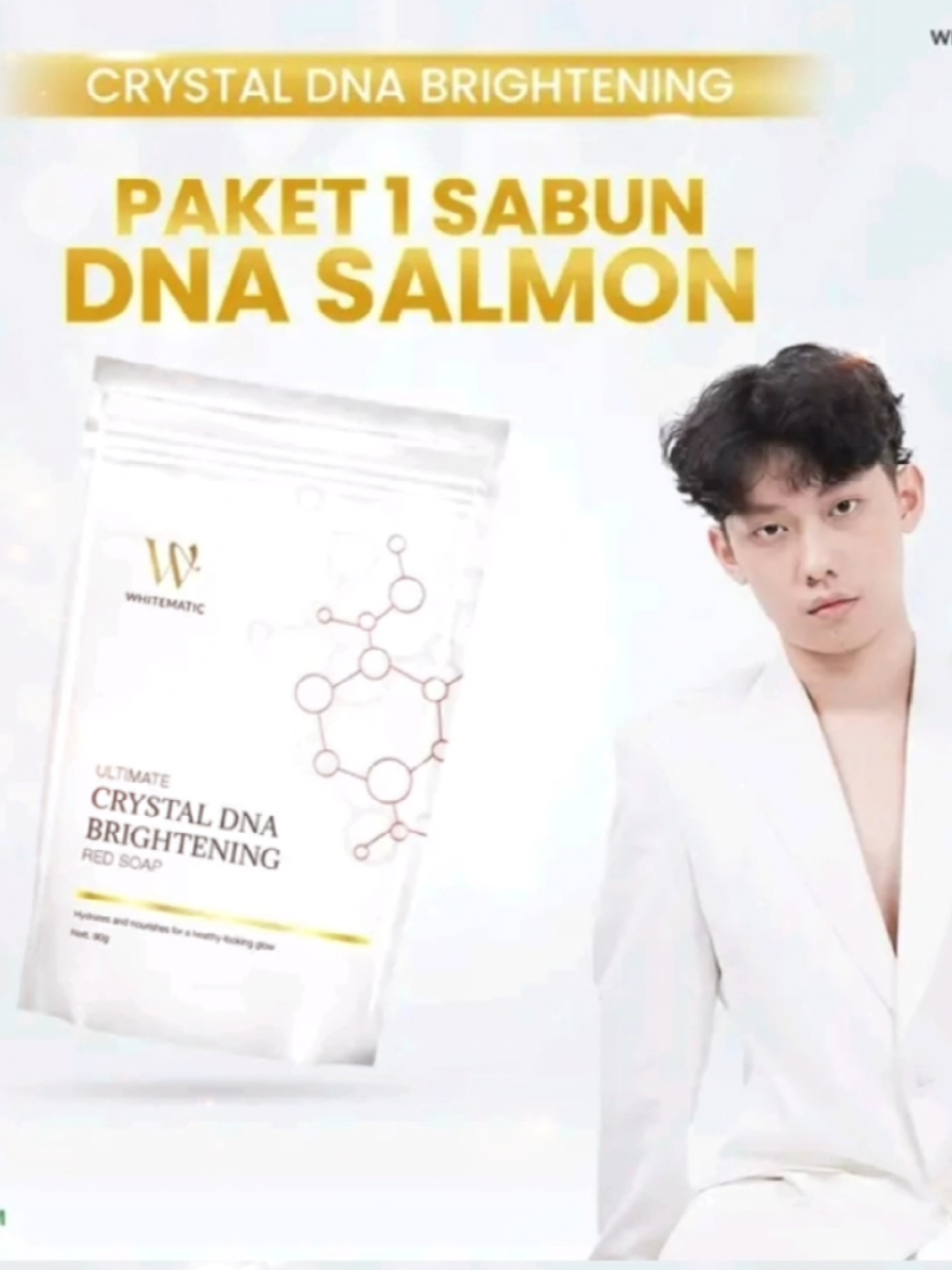 ✨“Rahasia glowing ala sultan? Cuma sabun DNA Salmon by @WILLIE SALIM  😍🧼✨” #DNASalmon #GlowingSkin #skincaretiktok  #SabunAjaib #FYP #SabunViral #wsarmy #UpiJuveka #CapCut 