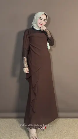 Cakep banget 😍❤️🥹✨ Warna mahogany 🤏 #dress #dresskondangan #dresswanita #fyp #fyppppppppppppppppppppppp 