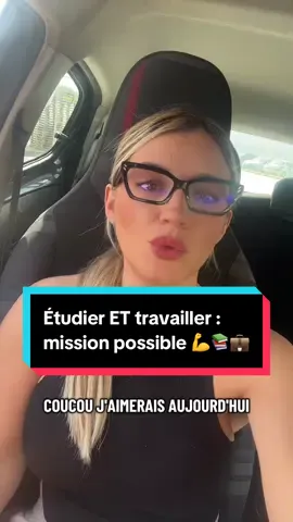 Jongler entre un job et des études, ce n’est pas simple… mais quand la passion te guide, tu trouves toujours la force d’avancer. 🚀 Persévérance, courage et un rêve en ligne de mire: voilà mon carburant!   #etudesuniversitaires  #motivation #inspiration #étudiante #doublevie 